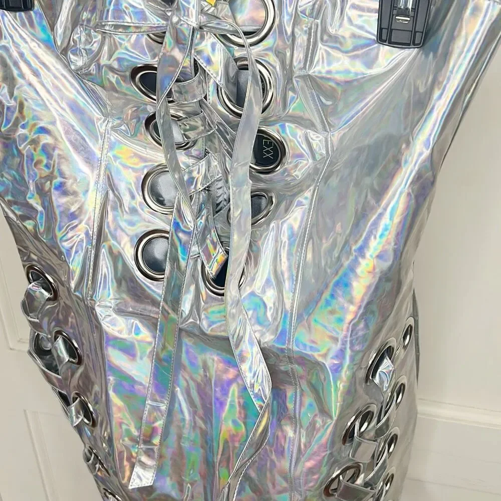 Dolls Kill Club Exx Luminous Leviathin Mini Dress/Costume Nwt Medium Halloween - Picture 3 of 6